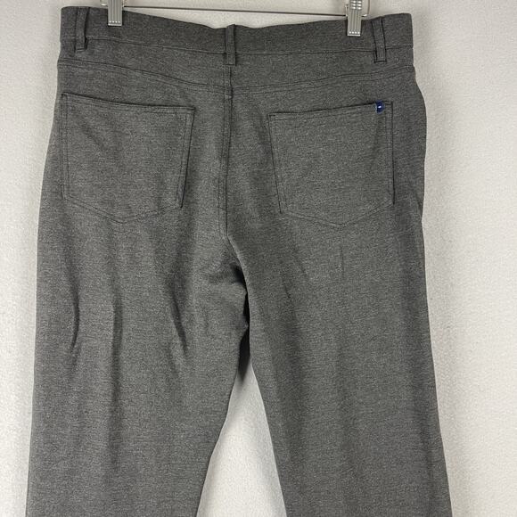 Swing Control Golf Pants Mens 34x32 Gray Ponte Stretch Straight Performance - Picture 11 of 14